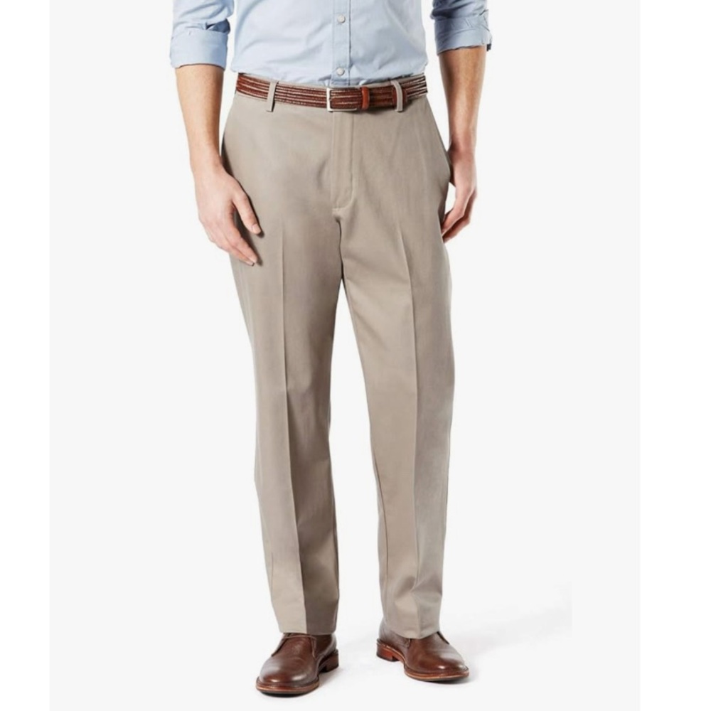 Dockers Classic Fit Signature Khaki Lux Cotton Stretch Pants, NWT, Size 34 X 34